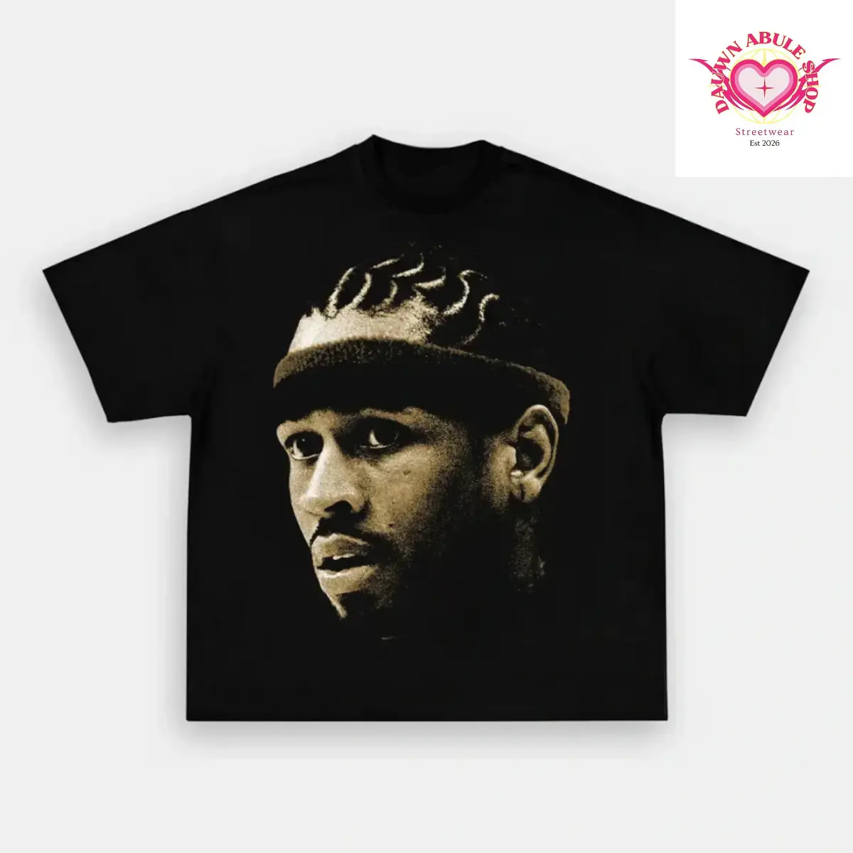 BIG FACE IVERSON Adult and Youth Graphic T-Shirt, summer tee, vintage y2k, graphic tees, mens clothing, youth boys clothing, kids clothing, streetwear, gift for fan, youth boy clothes, good graphic tees kids
