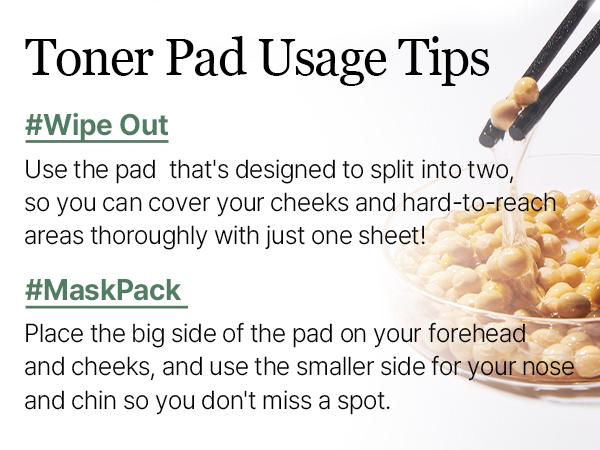 [mixsoon] Bean Toner Pads 9.46 fl.oz / 280ml / 70 Sheets - Moisturizing & Nourishing Toner Pads, Korean Skin Care