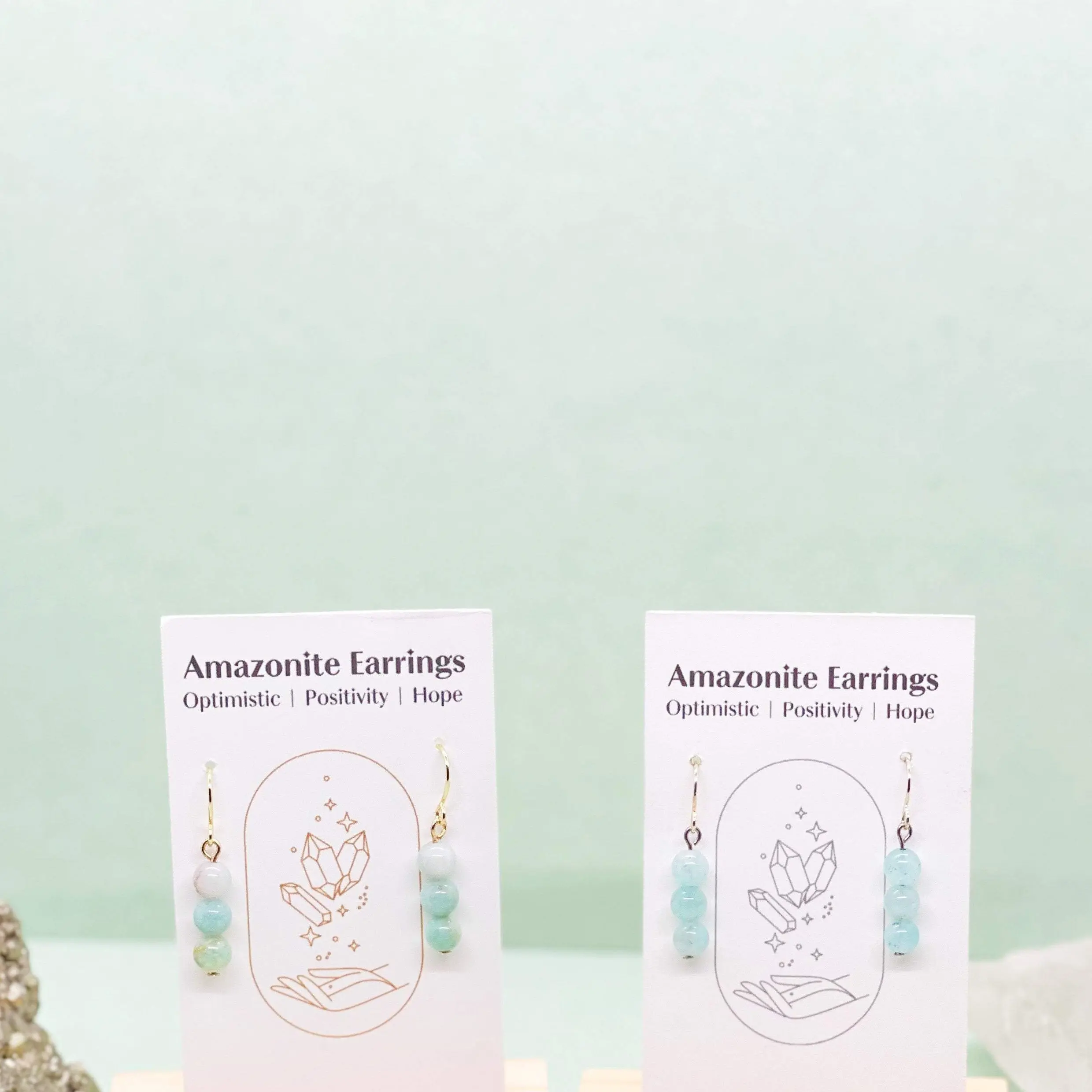 Amazonite Crystal Earrings