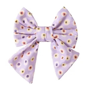 Dog Sailor Bow Halloween Eyes | Autumn Collection - Fall (Slip on collar)