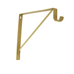 Round Rod & Shelf Bracket 11" – Steel Closet Rod & Shelf Support, Traditional, Heavy Duty