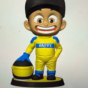 Custom 3D Printed Chibi Figure | Personalized from Your Photo | Custom Name Base, Sports Military Any Occasion Veteran Made to Order