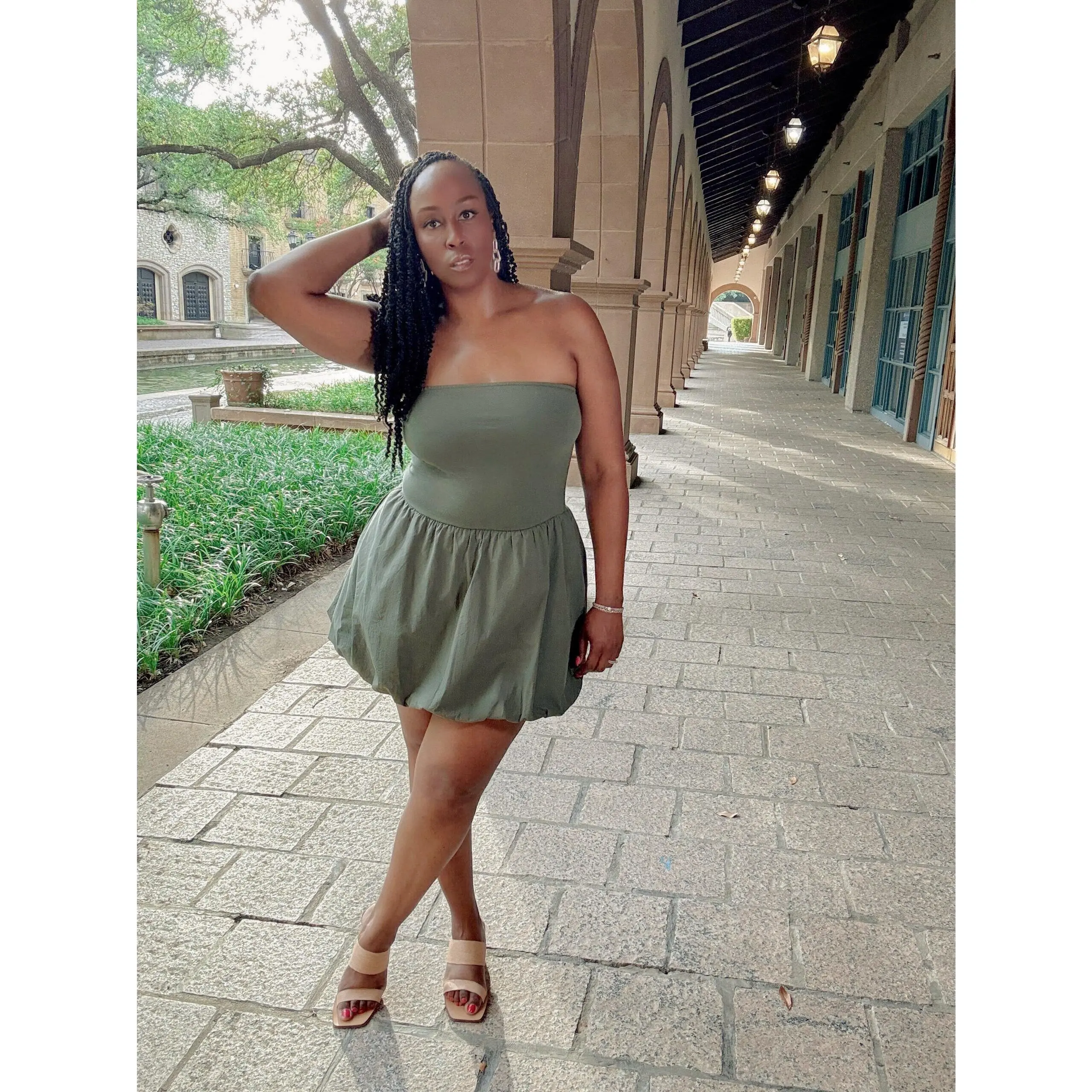 Ellie Bubble Strapless Mini Dress