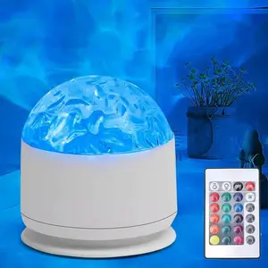 2 in 1 Northern Lights Projector, 16 Color Aurora Night Light Projector,Remote Galaxy Light Projector,USB Recharge Ocean Wave Projector for Playroom Birthday Kids Teen Gift (Aurora & Wave)