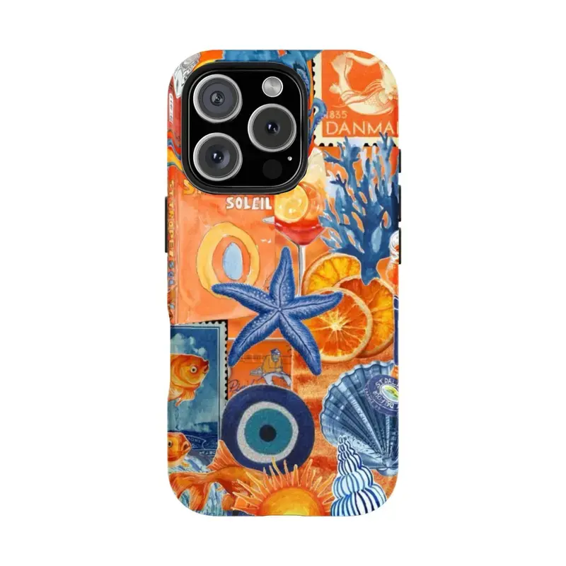Y2K Surf Magazine Collage Beach Vibes cute Phone Case, Bold Color Retro Aesthetic Protective Cover Compatible with iPhone 7–17 & Galaxy S21 S22 S23 S24 Plus Ultra, Vibrant Print Fashion Phone Accessory| LUMN Studio summerwins,summerwins,promax