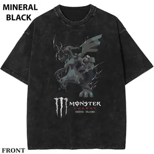 Pokebon Zek x Monster T-shirt, Anime PKM Shirt, Dark Anime Dragon Tee, Gamer Aesthetic Graphic Shirt, Edgy Streetwear Outfit, Monster Energy Vibe