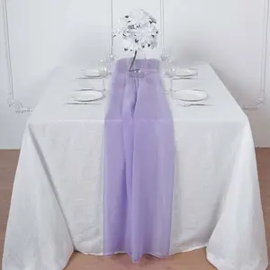 Chiffon Table Runner 6ft Lavender Lilac - Lightweight Table Linen