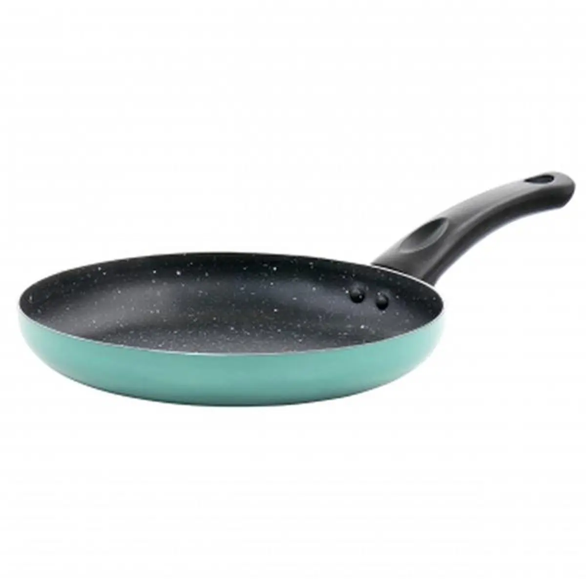 Oster 9.5 in. Round Speckled Luneta Aluminum Nonstick Cookware Frying Pan, Teal - Egg-Friendly with Handles