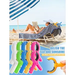 20 Pack Large Windproof Towel Clips Beach Pool Cruise Lounge Chair Towel Fixing Clamps