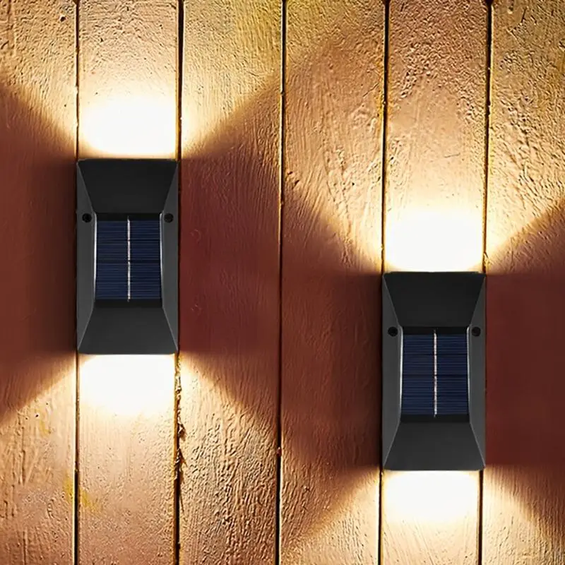 Solar Fence Wall Light, Outdoor Waterproof Light For Patios Stair Railings