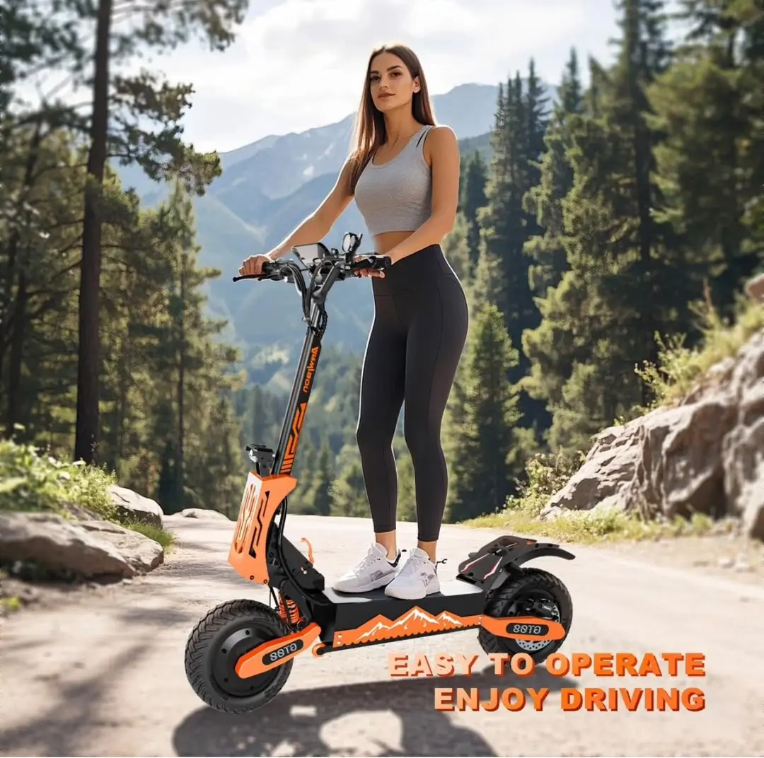 Dual Motor 5600W Electric Scooter 60V 27AH Adult Folding Off Road EScooter 50MPH