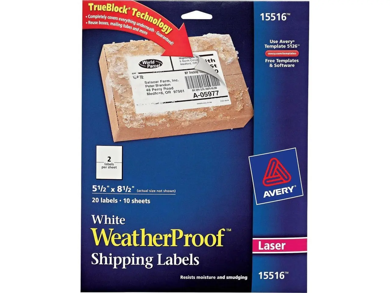Avery Weatherproof Mailing Labels Avery Weatherproof Mailing Labels