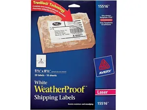 Avery Weatherproof Mailing Labels Avery Weatherproof Mailing Labels