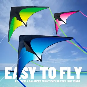 Triangle Kite Set of Three Suitable for Children and Adults, Easy-to-Fly Adult Kite, Perfect Family Kite for Parks and Beaches, Triangle Kite for Outdoor Activities
