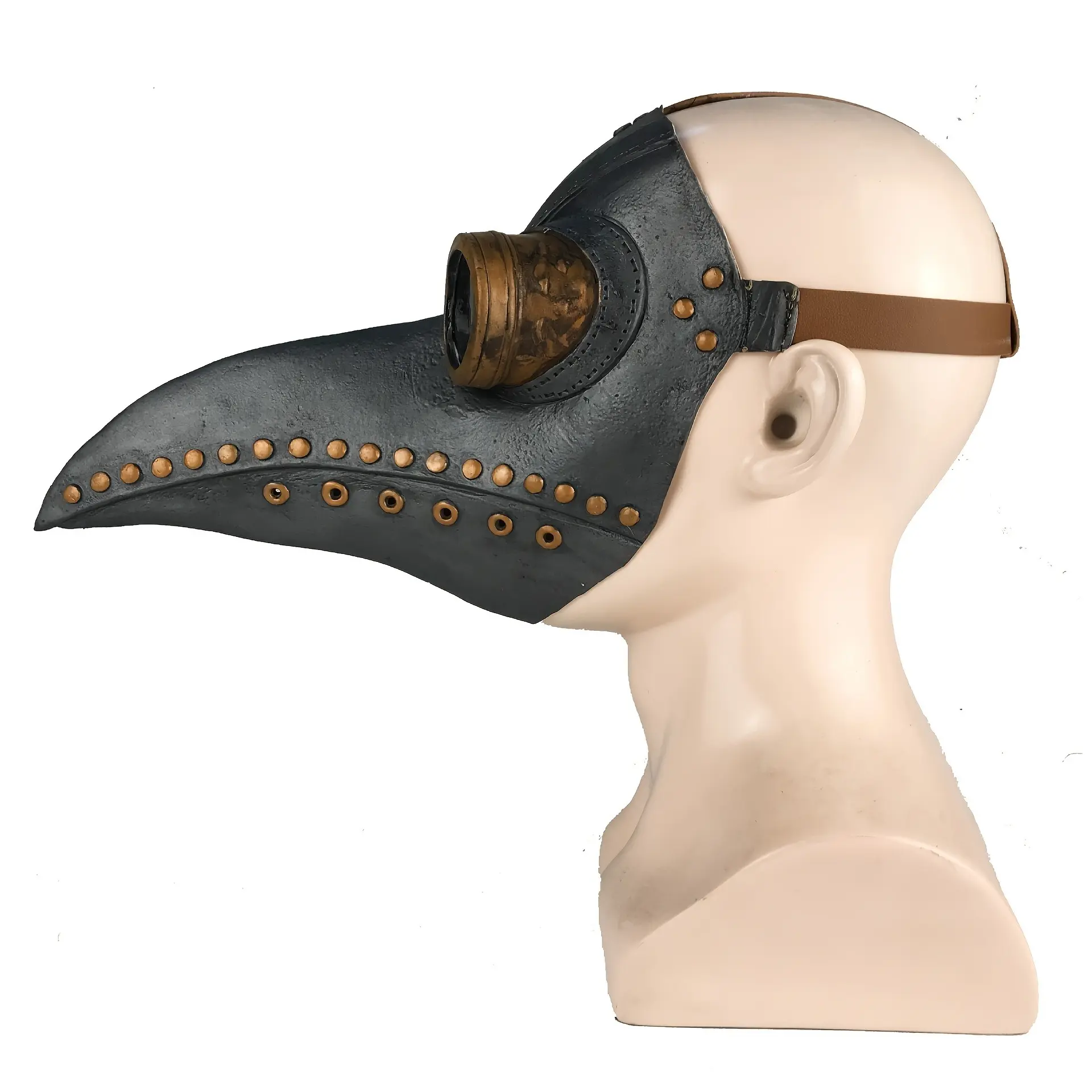 Halloween Decoration/furry Mask,Plague Doctor Mask Halloween Costume Props Leather Masks for Adults - Complete Your Costumes Collection