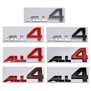 New 2026 3D Metal Car Styling ALL4 Letters Door Fender Emblem Rear Badge Sticker for MINI R60 R61 F60 F54 R56 R57 Cooper S Countryman car decor accessories