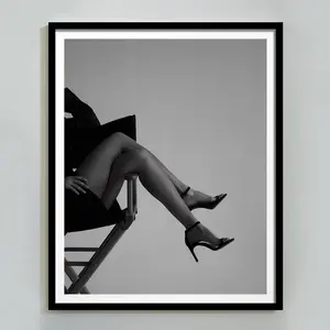 Hypebeast Wall Art, Feminist Poster, Woman in High Heel Print, Luxury Fashion Poster, Girls Bedroom Decor, Black And White, Room Decor, Unframed – 5 Size, 8x12 to 27x40 inch