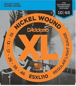 New D'Addario ESXL110 Steinberger Double Ball-End TransTrem Guitar Strings - ESXL110 - HeadlessUSA