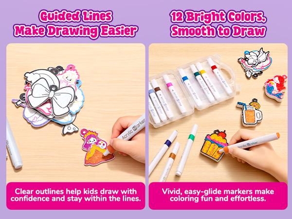 JoyCat Art Kit- 3D DIY Foam Texture Painting Kit, Unicorn & Princess Magic Puffy Paint Kit, Stocking Stuffers, Craft Kits for Kids, Easter Christmas Gift for Girls & Boys JoyCat Art Kit- 3D DIY Foam Texture Painting Kit, Unicorn & Princess Magic Puffy Paint Kit, Stocking Stuffers, Craft Kits for Kids, Easter Christmas Gift for Girls & Boys