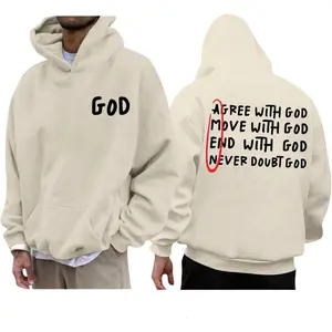 Sulayesh Christian Hoodies for Men Inspirational God Faith Jesus Sweatshirts Vintage Bible Verse Graphic Pullover Hoodie