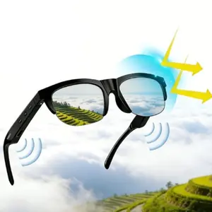 Smart Audio Sunglasses Bluetooth 5.3, Open Ear Headphones, Hands-Free Calling, UV Protection, 5-6H Long Battery Life, Voice Control, Stylish Eyewear for Men Women Daily Wear