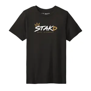 STAKD Take The Crown Kids Tee - Summer Menswear Top for Confidence and Energy - Soft and Comfortable Everyday Wear