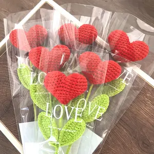 6pc Handmade Heart Bouquet | Never Wither, Always Love