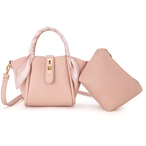 Milan Chiva Mini Purses for Women Small Top Handle Bags with Ribbon Occasion Purse with Pouch