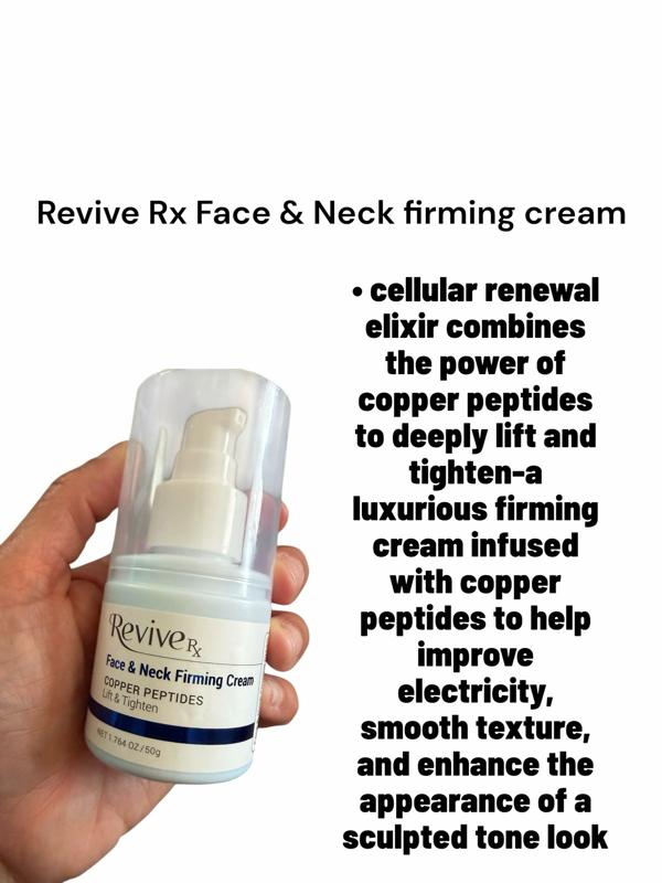 4-Pc REVIVE RX COPPER PEPTIDES REPAIR& HYDRATE SKINCARE SET-copper peptide face cleanser 5Fl Oz, copper peptide Ceramides mask 3.5374 Oz, copper peptides cellular renewal elixir 3.3 Fl Oz,copper peptides face & neck firming cream net 1.764 oz