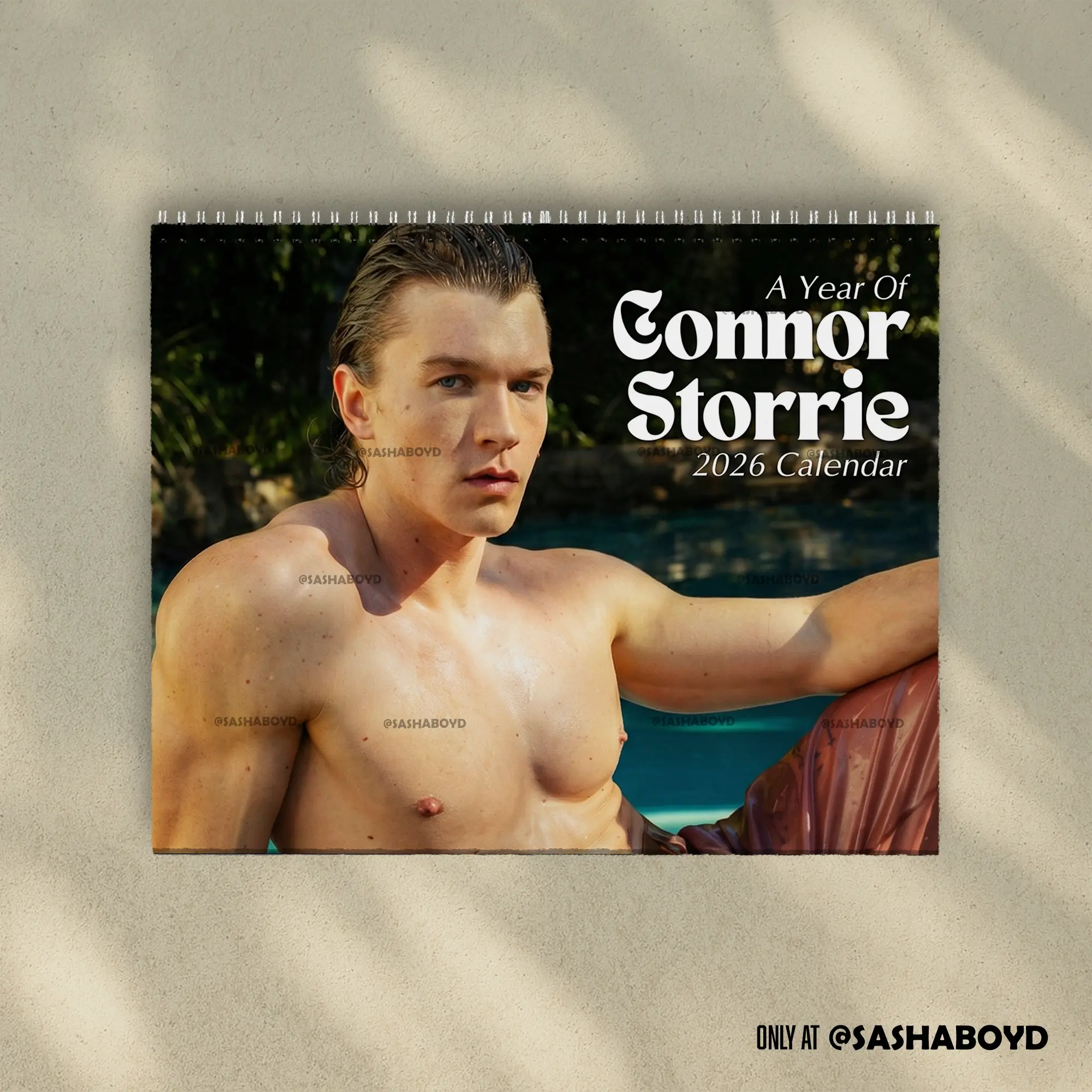 A Year Of Connor Storrie 2026 Wall Calendar - Hudson Williams Calendar, Hudson Connor Calendar, Heated Rivalry Calendar, Ilya & Shane, Hockey Romace Story, Hollanov, Rivals to lovers, Gay stories | Home Decor, Office Decor - New Year Fan Gift