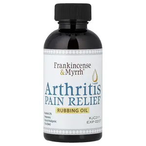 Frankincense & Myrrh Arthritis Pain Relief Rubbing Oil, 2 fl oz (59 ml) | HSA/FSA Eligible