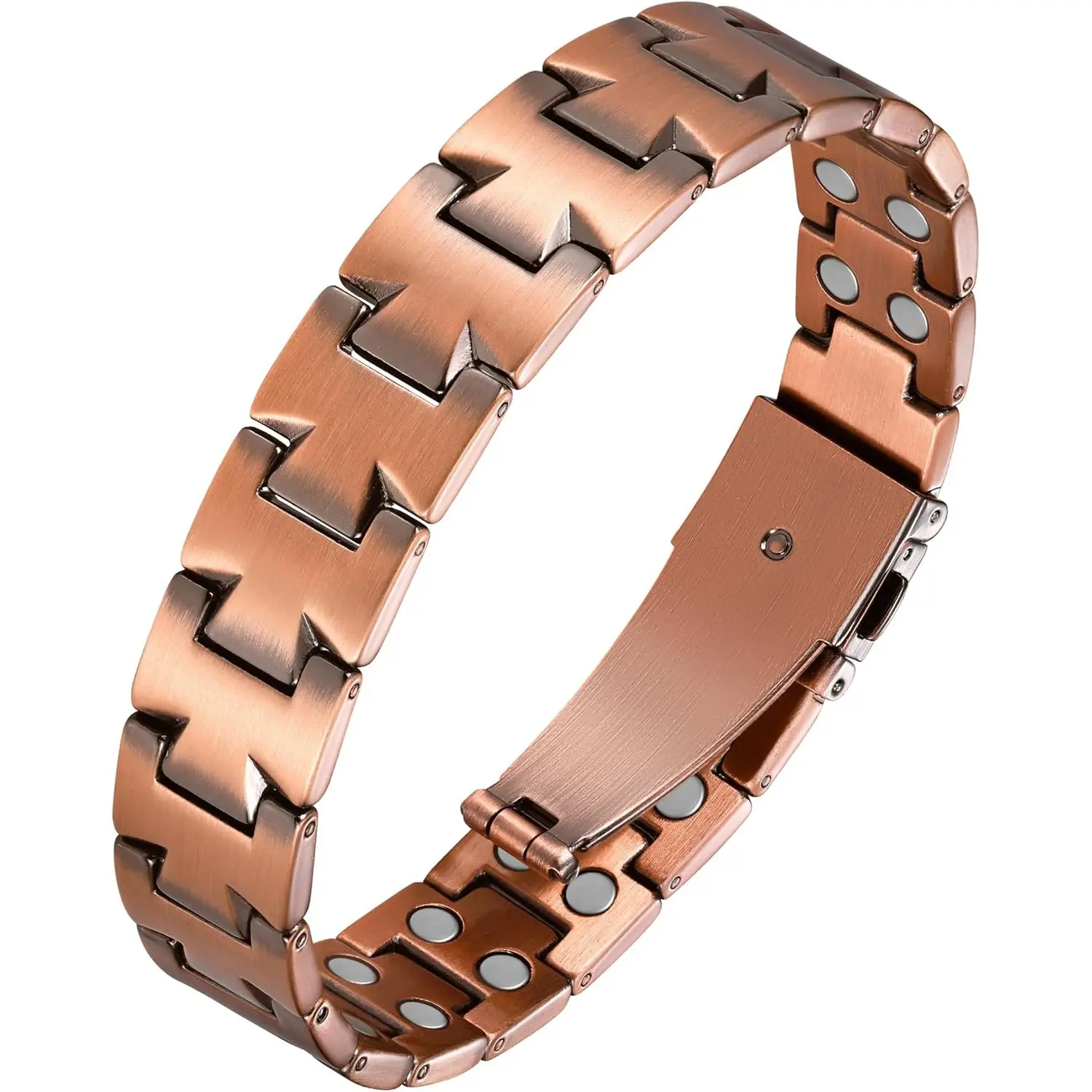 Jecanori 99.99% Pure Copper Magnetic Bracelet for Men, Casual All-Seasons Wearable Fashion Jewelry with 46 Magnets, Men's Accessories