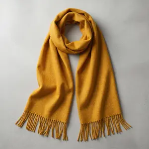 Solid-color cashmere-feel scarf, classic unisex winter scarf, air-conditioning shawl, traditional holiday gift