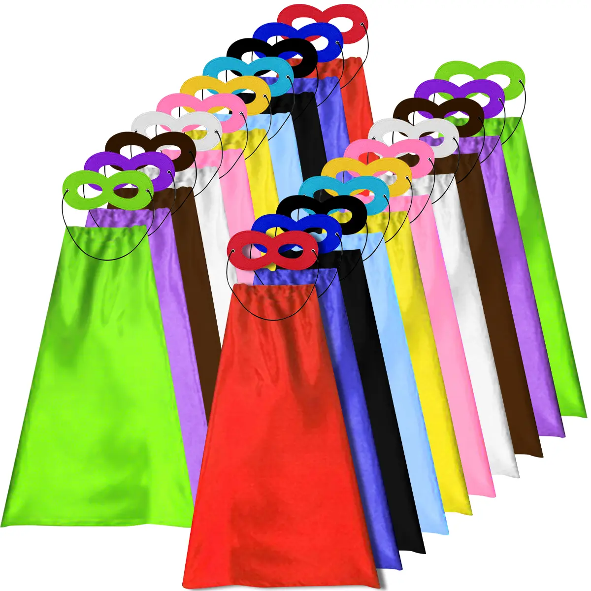 Superhero-Capes for Kids 10 Sets Birthday Gifts for Boys Girls Role Play Super Hero Toys for School Halloween Party Cloak Cosplay, Party Costume, Costumeshalloween