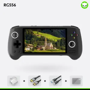Anbernic RG556【Buy 1 Get 1 8K HDMI Cable+1 Multi-port Adapter+1 Type-C Cable+1 Screen Protector】Android 13 5.48-inch AMOLED Touch Screen 1080*1920 DP 5G WiFi Bluetooth HDMI Output Six-axis Gyroscope Sensor 5500mAh Ready to Use Gift Package