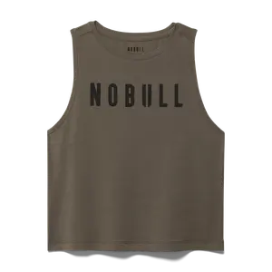 NOBULL Women's  Muscle Tank in Dark Fallen Rock