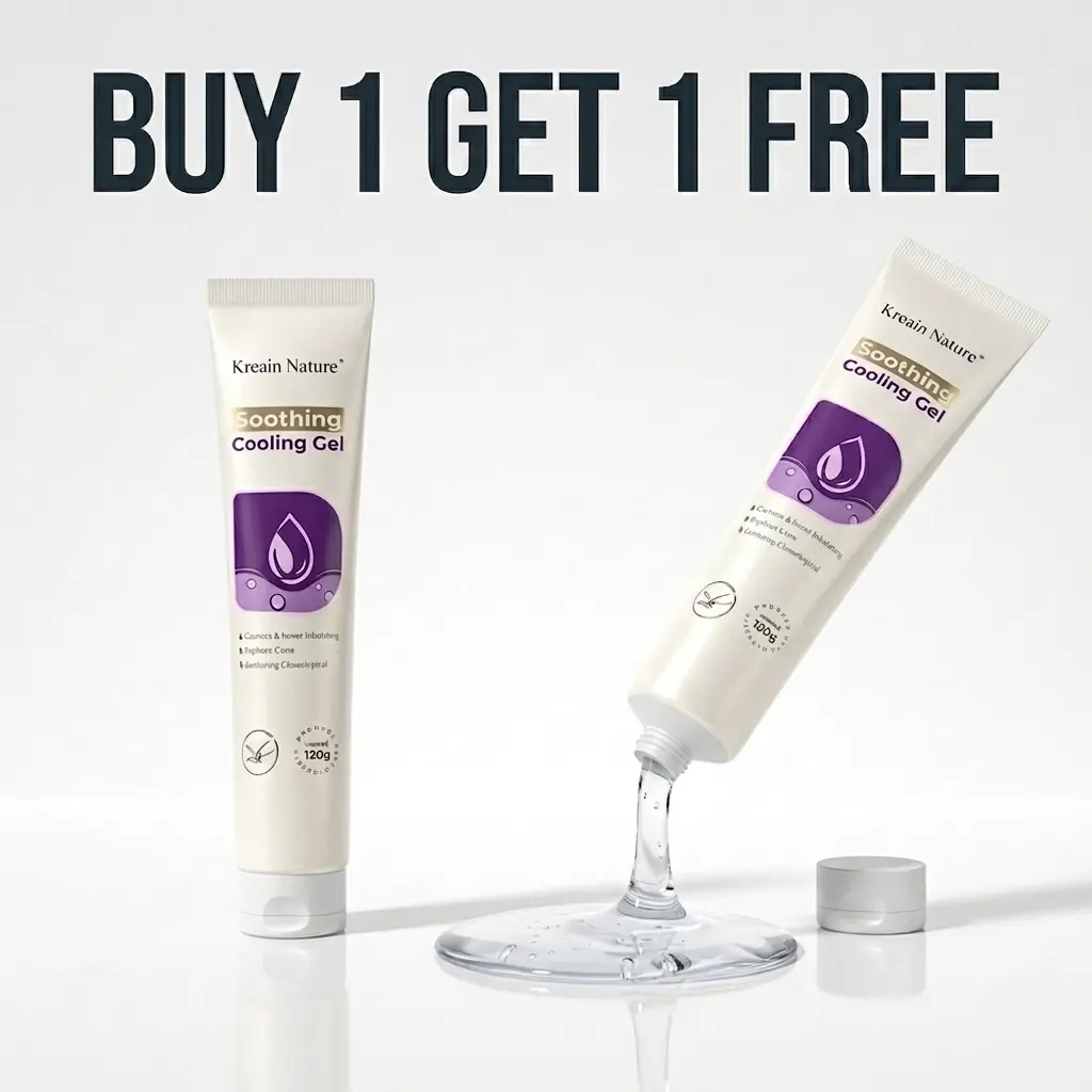 [Buy 1 Get 1 Free] Kreain Nature Natural Herbal Cleansing Gel - Unisex, Gentle & Non-Irritating, Strawberry-Infused, Prevents Bad Breath, Ideal for Daily Skincare, Completely Upgraded