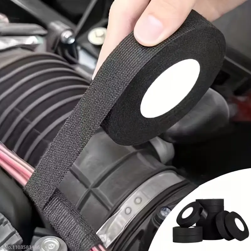 High-Quality Heavy-Duty Heat-Resistant Car Motorcycle Wire Harness Tape, Fireproof Waterproof Noise Reduction, Durable Easy Peel and Cut Design
