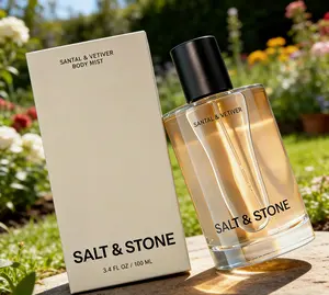 Salt & Stone Santal & Vetiver Body Mist | Skincare-Infused Hair & Body Spray | Hydrating Vegan Cruelty-Free 100ml