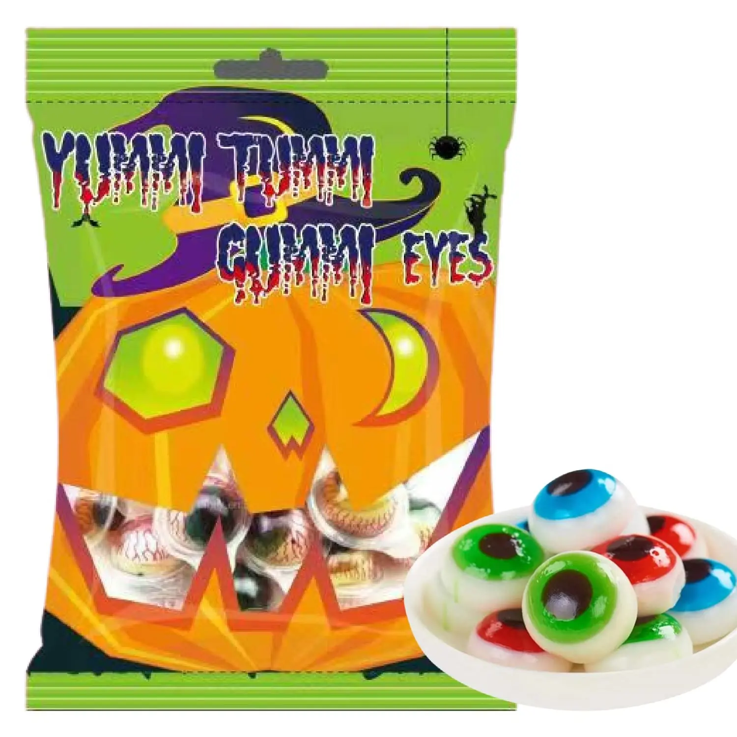 Fusion Select Halloween Gummy Candy, Individually Wrapped Gummy Eyeballs & Body Parts, Trick or Treat Candy for Party Favors & Goodie Bags