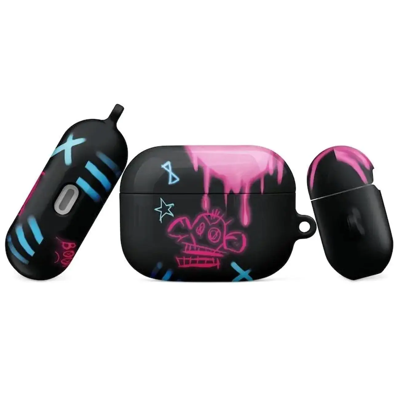 Jinx AirPods Case – Arcane & League of Legends Fan Gift, Shockproof Protective Cover for AirPods 1 2 3 4 Pro & Pro 2, Gaming Accessories, No Keychain