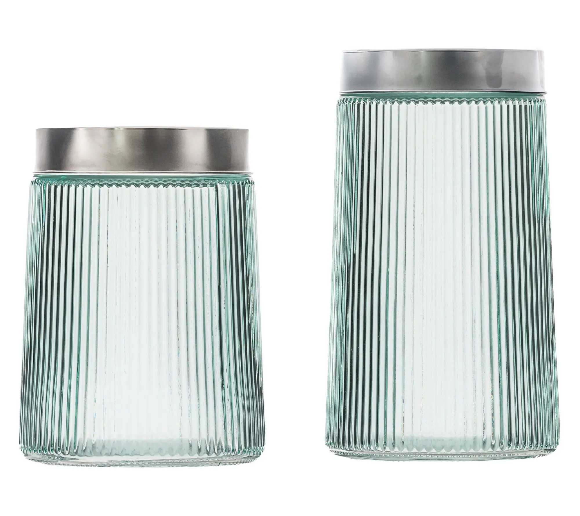10 Strawberry Street 2pc Lafayette Glass Canister Set