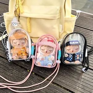 Doll Storage Bag for Action Figures, Cute Doll Carrier, Foldable & Portable Toy Organizer, Gift for Girls & Boys