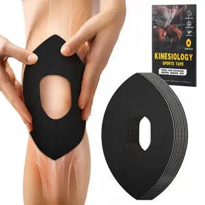 Precut Kinesiology Tape for Knee, Pain Relief & Support, Breathable & Comfortable Precut Athletic Tape for Knee (10 PCS)