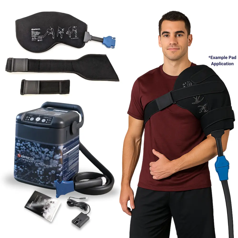 Breg® Wave & One (1) Regular Cold Compression Shoulder Pad
