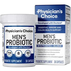 Physician's Choice Men's Probiotic with 70B CFUs, 8 Strains, Selenium & Prebiotics - Daily Digestive, Gut, Immune, and Colon Health Support for Men Physician's Choice Men's Probiotic with 70B CFUs, 8 Strains, Selenium & Prebiotics - Daily Digestive, Gut, Immune, and Colon Health Support for Men