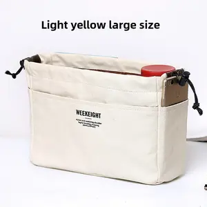 Shoulder Bag for Women, Large Capacity Canvas Drawstring Bag, Multi-Pocket Crossbody Handbag for Travel,Trendy Canvas Drawstring Shoulder Bag for Women, Large Capacity Multi-Pocket Crossbody Bag, Perfect for Work & Travel