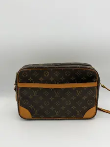 Pre-owned Canvas Small Leather Goods Louis Vuitton Monogram Trocadero 30 Brown
