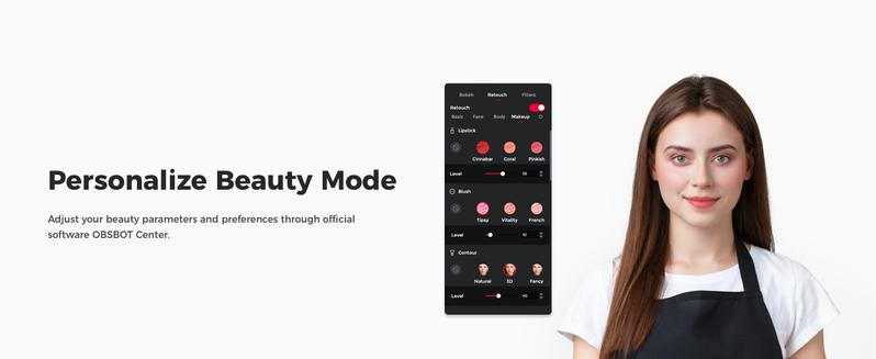 OBSBOT Meet SE 1080P Webcam with AI Framing Streaming Camera, 1/2.8" Sensor, Beauty Mode, Gesture Control, DOL HDR, Web Camera for Desktop and Gaming