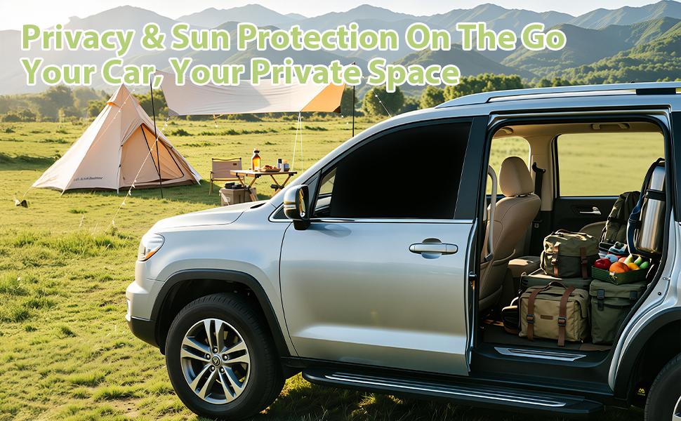 2 Pcs/ 4 Pcs Car Side Window Shades,Car Window Covers,Privacy Curtains,Block Light, Insulate Against Heat, and Shield Against Ultraviolet Rays,Easy Installation for Any Household Vehicle